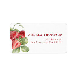 Strawberry | Summer  Labels Adressetikett