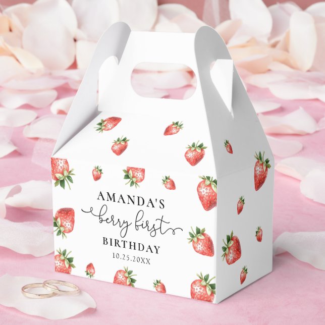 Strawberry Summer Party Favor Boxes Presentaskar (Bröllop)