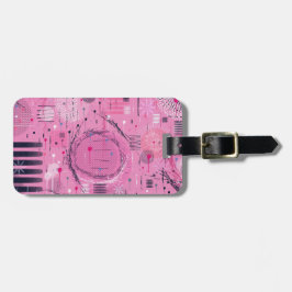 Strawberry Sundae Abstract Art  Bagagebricka