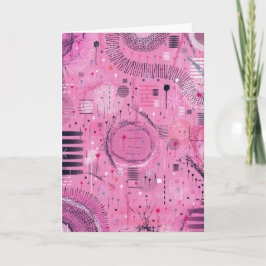 Strawberry Sundae Abstract Art  Kort