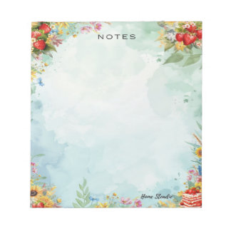 Strawberry Sweet Treat Blank Notepad Anteckningsblock