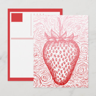 strawberry swirls helg vykort