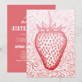 strawberry swirls inbjudningar