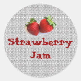 Strawberry Sylt Sticker Runt Klistermärke