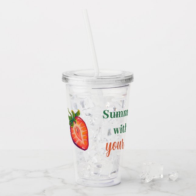 Strawberry  take away mugg (Framsida Ice)