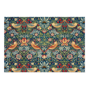 Strawberry Thief av William Morris Fototryck