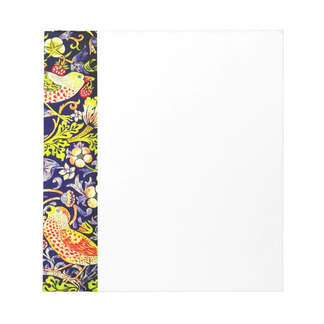 Strawberry Thief Birds William Morris Anteckningsblock (Framsida)