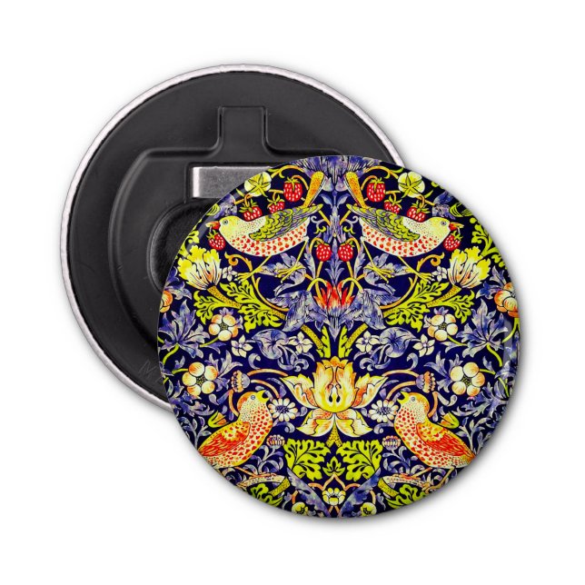 Strawberry Thief Birds William Morris Flasköppnare (Framsidan)