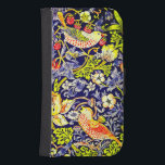 Strawberry Thief Birds William Morris Galaxy S4 Plånbok<br><div class="desc">Samsung Galaxy Wallet Case med William Morris textildesign Strawberry Thief (1883). Fyra färgstarka fåglar stjäl jordgubbar under en vibrerande blombakgrund. En underbar gåva till djur älskare och Viktorianska konstentusiaster.</div>