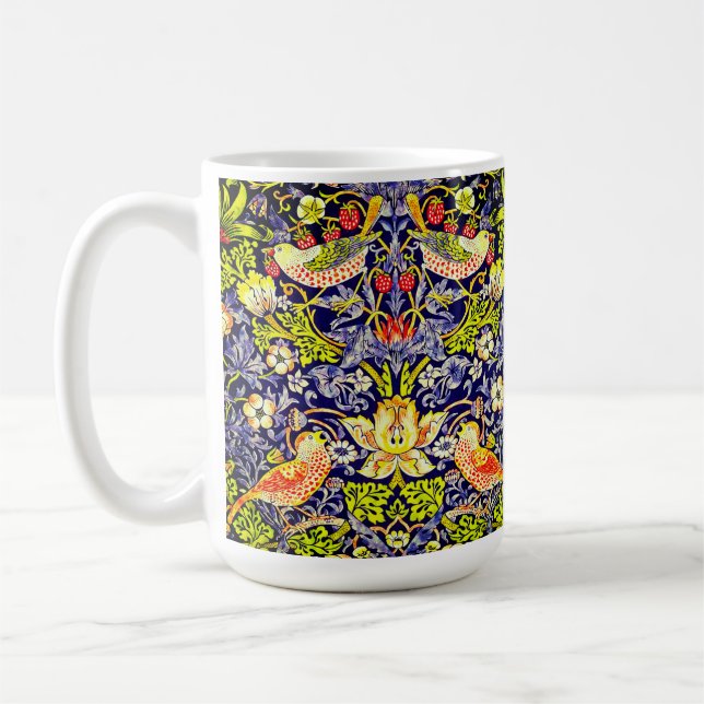 Strawberry Thief Birds William Morris Kaffemugg (Vänster)