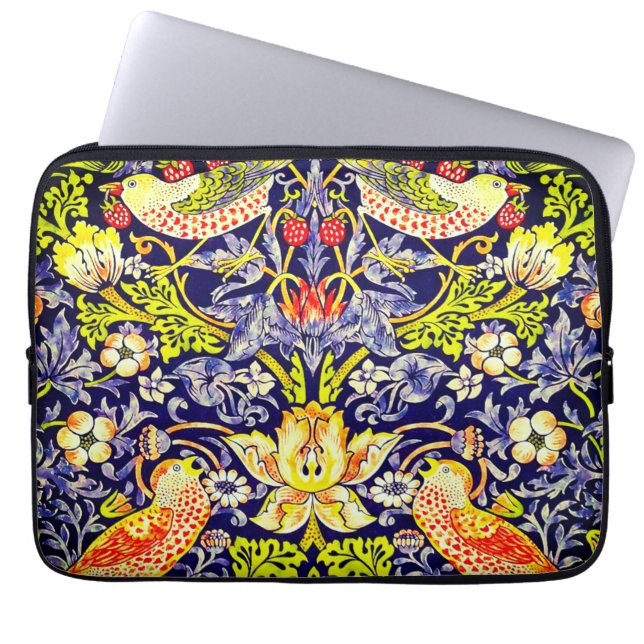 Strawberry Thief Birds William Morris Laptop Fodral (Framsidan)