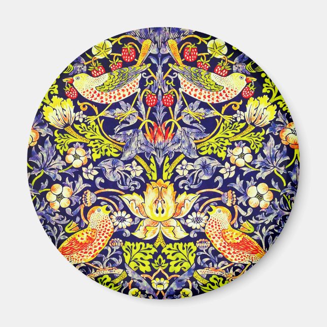 Strawberry Thief Birds William Morris Magnet (Framsidan)