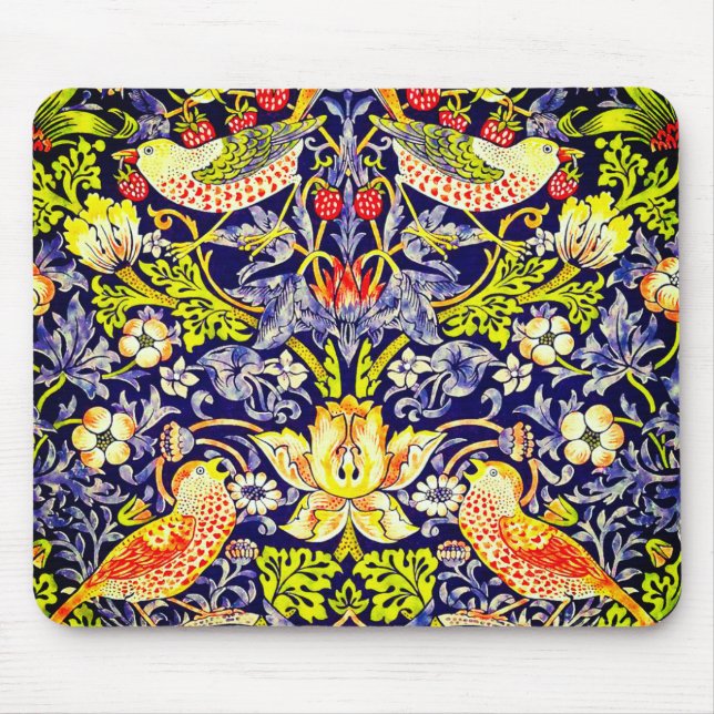 Strawberry Thief Birds William Morris Musmatta (Framsidan)