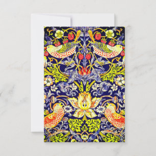 Strawberry Thief Birds William Morris OSA Kort