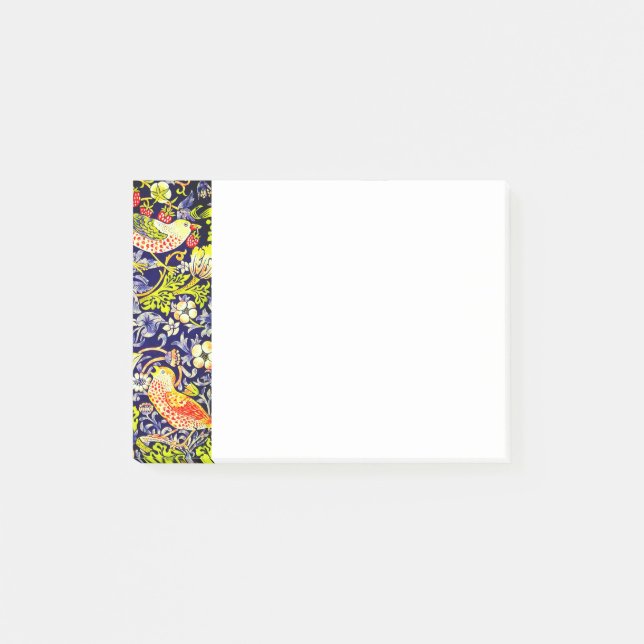 Strawberry Thief Birds William Morris Post-it Block (Framsida)