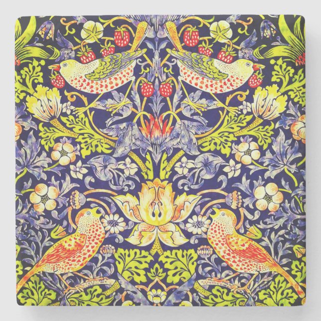 Strawberry Thief Birds William Morris Stenunderlägg (Framsidan)