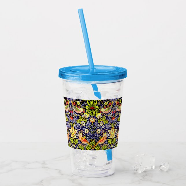 Strawberry Thief Birds William Morris Take Away Mugg (Framsida Ice)