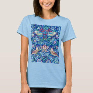 Strawberry Thief Blue, William Morris T Shirt