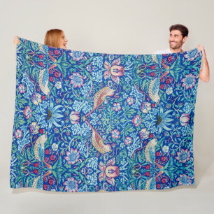Strawberry Thief Blue, William Morris Ull Blank Fleecefilt