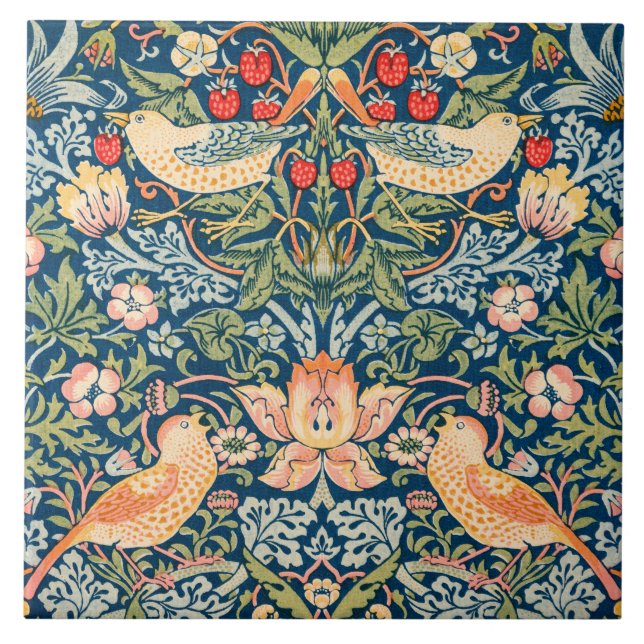 Strawberry Thief, Famous Painting Kakelplatta (Framsidan)