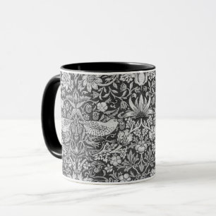 Strawberry Thief Grått, William Morris Mugg