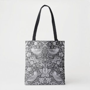 Strawberry Thief Grått, William Morris Tygkasse