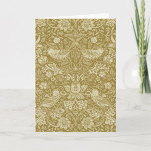 Strawberry Thief Guld, William Morris Kort