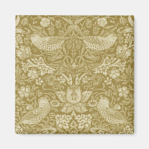 Strawberry Thief Guld, William Morris Magnet