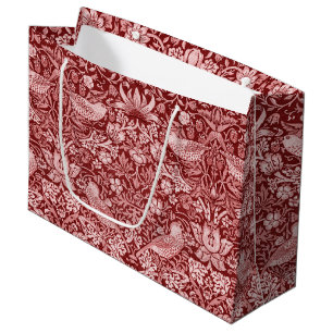 Strawberry Thief Maroon, William Morris Large Gift
