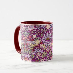 Strawberry Thief Red, William Morris Mugg