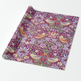 Strawberry Thief Red, William Morris Presentpapper