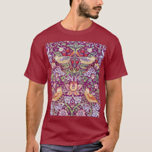 Strawberry Thief Red, William Morris T Shirt