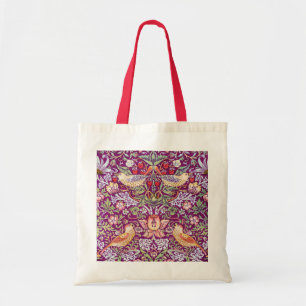Strawberry Thief Red, William Morris Tygkasse