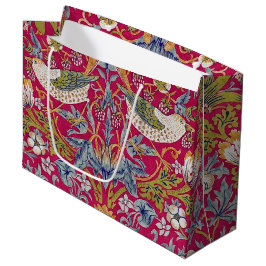 Strawberry Thief, William Morris Large Gift Bag