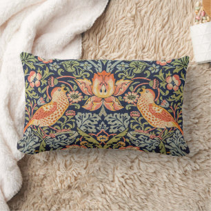 Strawberry Thief William Morris Lumbar Pillow Lumbarkudde