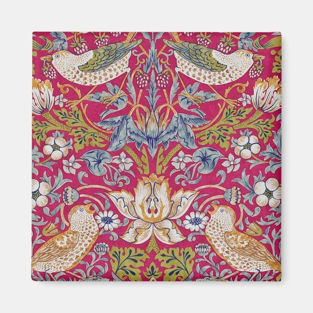 Strawberry Thief, William Morris Magnet (Framsidan)