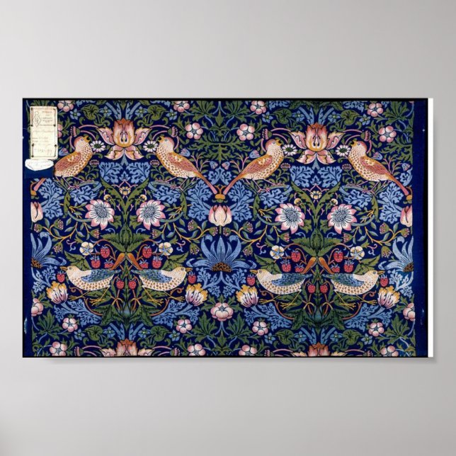 Strawberry Thief William Morris , Poster (Framsidan)