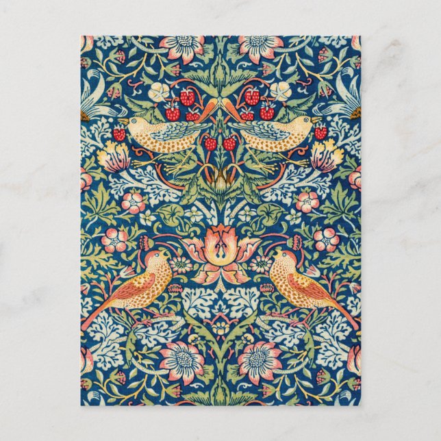 Strawberry Thief, William Morris Vykort (Framsida)
