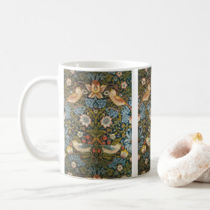 Strawberry Thieves av William Morris, Vintage Art Kaffemugg