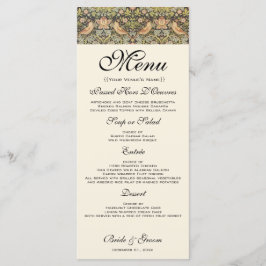 Strawberry Thieves Vintage Bröllopsset Meny