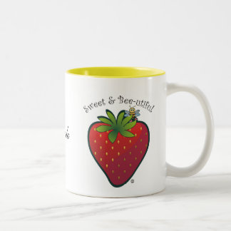 Strawberry. Två-Tonad Mugg