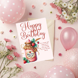 Strawberry Warmth Birthday Christian Card Kort
