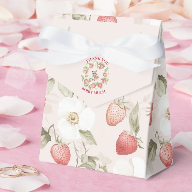 Strawberry Woodland Baby Shower Presentaskar (Bröllop)