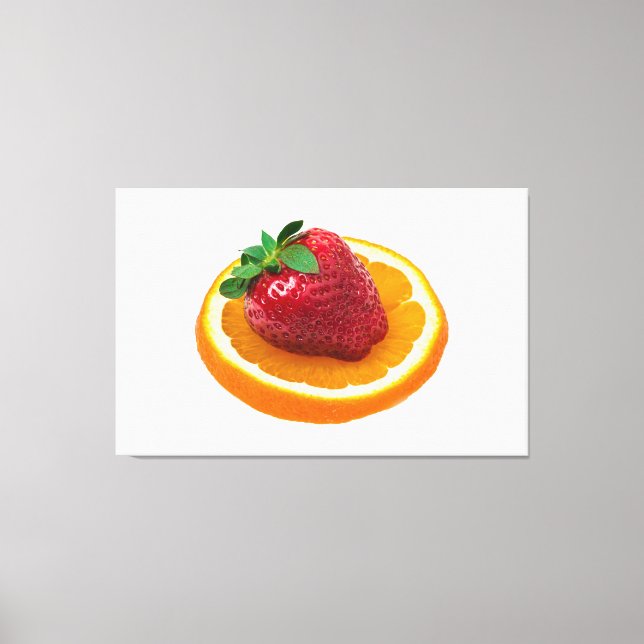 Strawbery and orange canvastryck (Framsida)