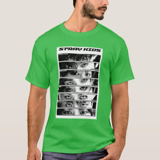 Stray är min familj Stanna SKZ medlemmar KPOP ot8 T Shirt