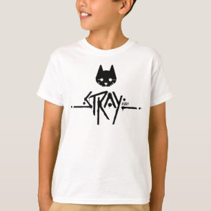 Stray Cat Black-Logotyp T Shirt