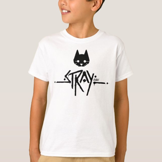 Stray Cat Black-Logotyp T Shirt (Framsida)