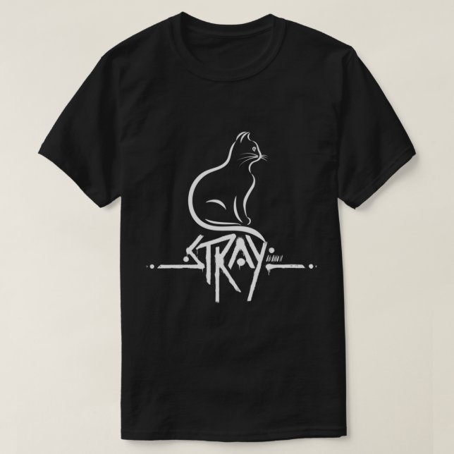 Stray Cat Game,stray logotyp T Shirt (Design framsida)
