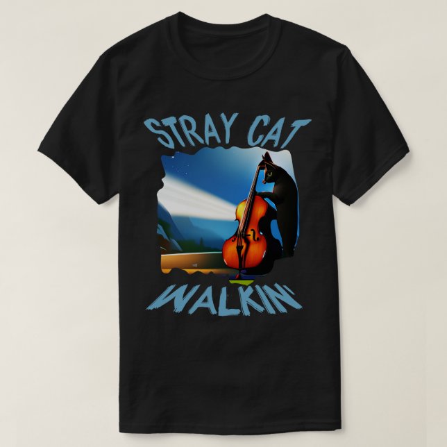 Stray Cat Walkin T Shirt (Design framsida)