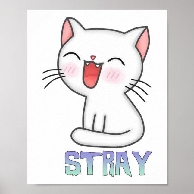 Stray Game - Stray - Stray Cat - Stray Cat Game! C Poster (Framsidan)